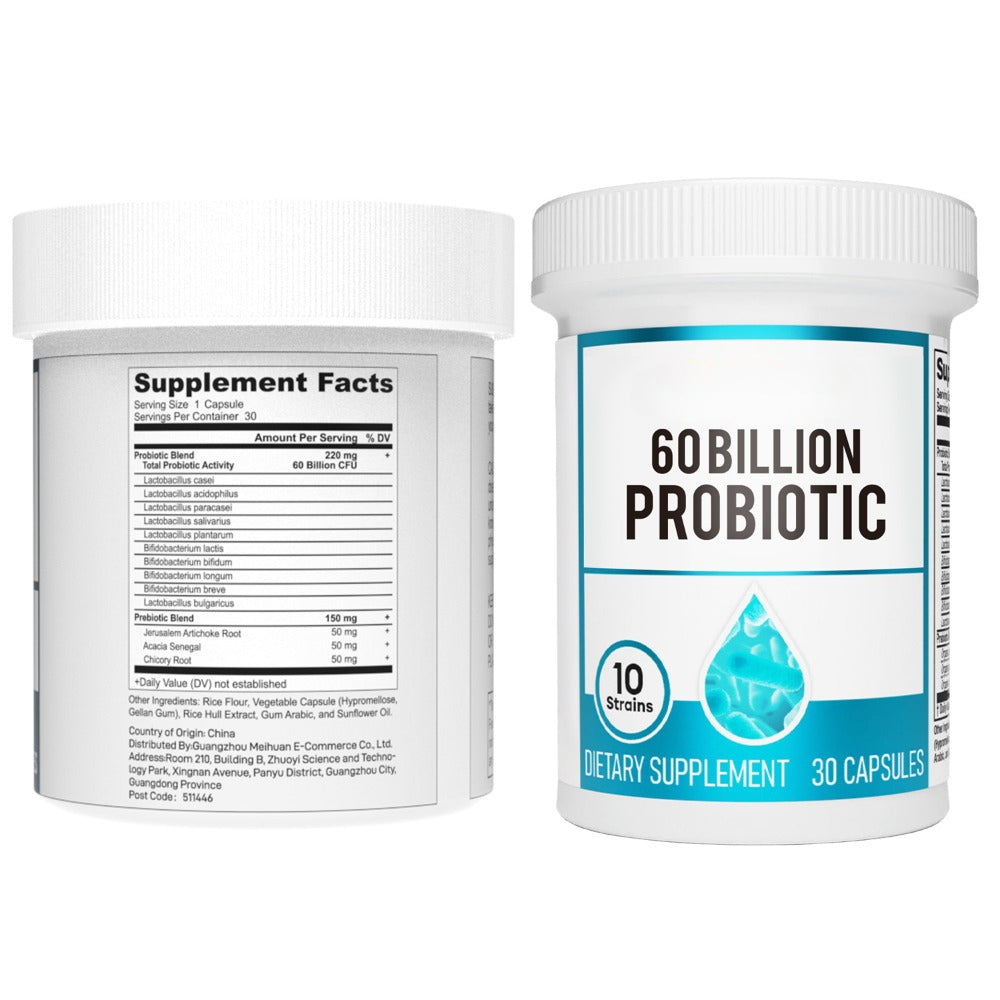 STRELLO STORE™ - DIGESTIVE ENZYMES 60CT + 60B PROBIOTIC 30CT