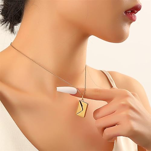 STRELLO STORE™ - ENVELOPE LOVE LETTER PENDANT NECKLACE