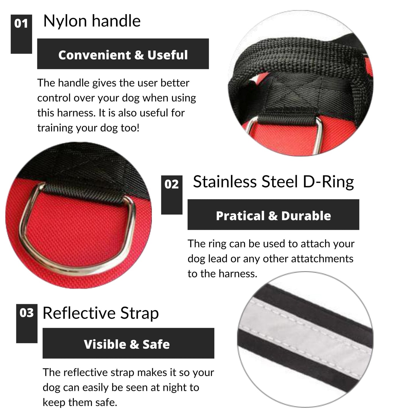 STRELLO STORE™ - CUSTOM FIT NO-PULL DOG HARNESS