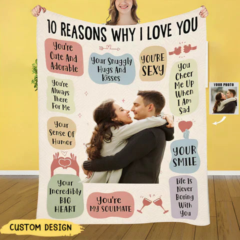 STRELLO STORE™ - 10 REASONS I ADORE MY PERSONALIZED PHOTO BLANKET