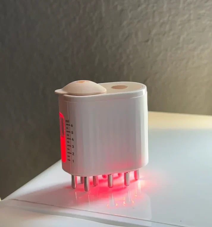 STRELLO STORE™ - RED LIGHT THERAPY ELECTRIC SCALP MASSAGER AND HAIR OIL APPLICATOR