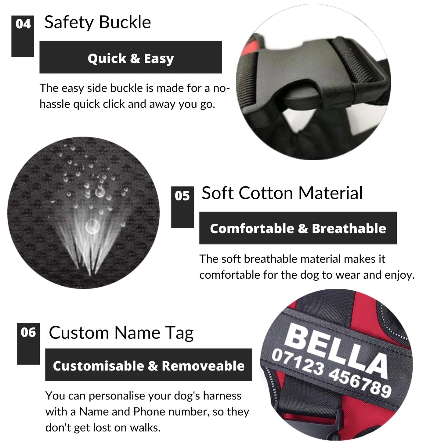 STRELLO STORE™   - CUSTOM FIT NO-PULL DOG HARNESS