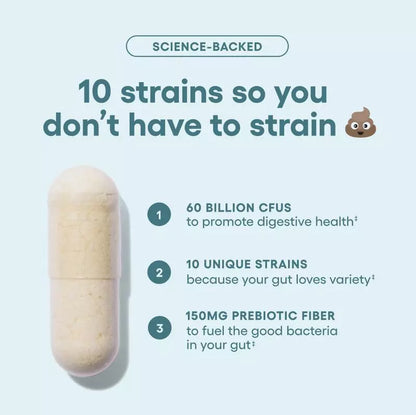 STRELLO STORE™  - DIGESTIVE ENZYMES 60CT + 60B PROBIOTIC 30CT