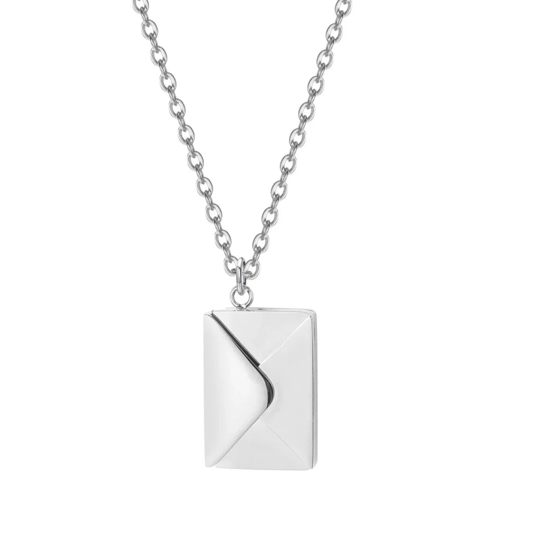 STRELLO STORE™   - ENVELOPE LOVE LETTER PENDANT NECKLACE